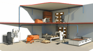 Centralised vacuum system