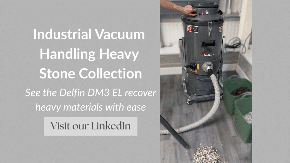Industrial Vacuum Handling Heavy Stone Collection