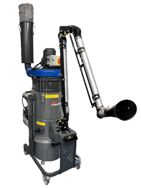 Delfin Zefiro EV 420 Z22 Industrial Vacuum with Extraction Arm